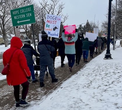 Hollanders march in protest of Trump, demand Huizenga meet with constituents post image