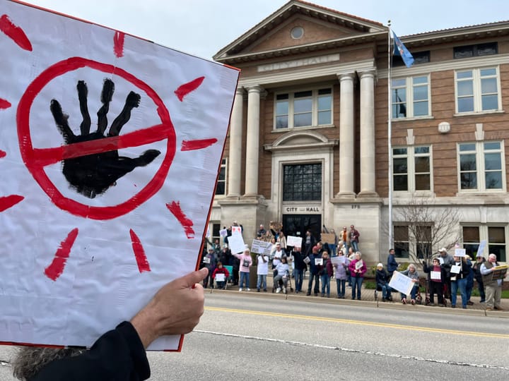 Thousands rally in Holland against Trump, Musk in nationwide 'Hands Off!' protest