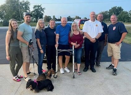 Beyond the Call of Duty: Deputy takes in dogs after owner is rushed to hospital post image